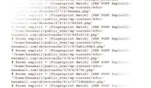 Screenshot of the random PHP files scattered throughout the system